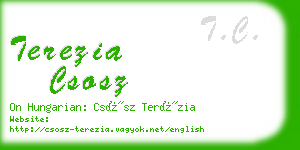 terezia csosz business card